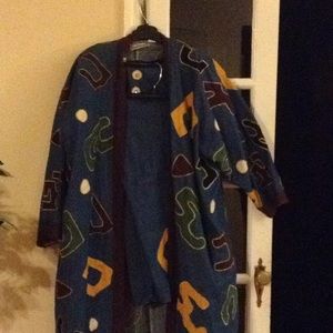 3pc Blue Jean African Attire